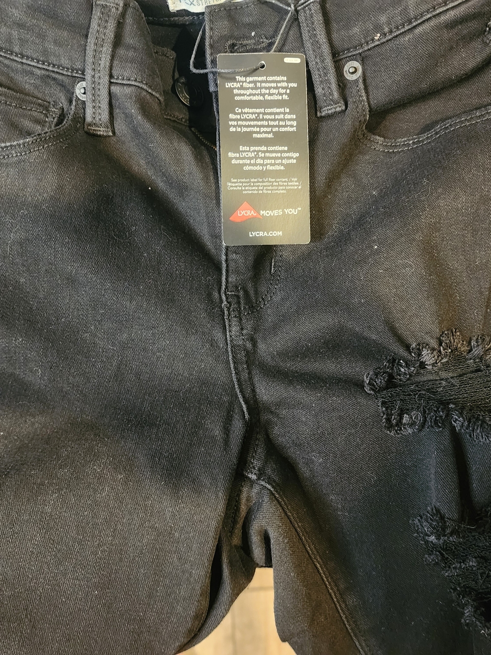 Kohl's Women's Black Skinny Ripped Jeans